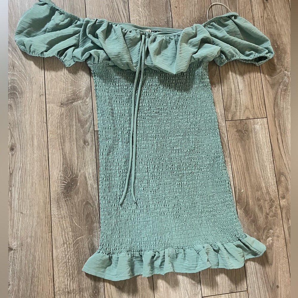 Large Green Mini Dress from Love Tree
